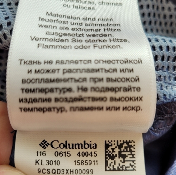 Columbia Flash Forward Windbreaker Jacket Pink Blue Large - Picture 11 of 12